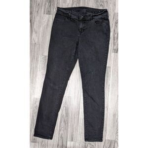 (3/$35) Old Navy Womens Size 6 Pockets Skinny Black Denim Jeans